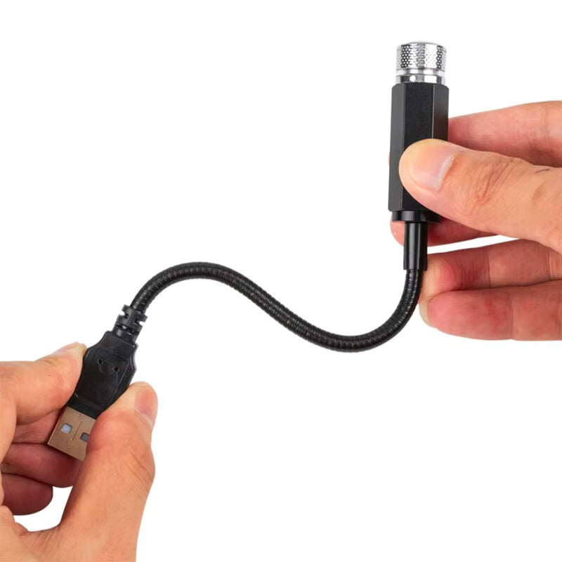 LED Starry Sky Lamp Car Laser Star Roof Light 5V USB Powered Galaxy Star Atmosphere Light Projector Lamp for Room Ceiling Decor