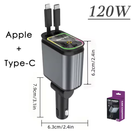 Ładowarka Samochodowa STARLIGHT™ z Projekcją LED